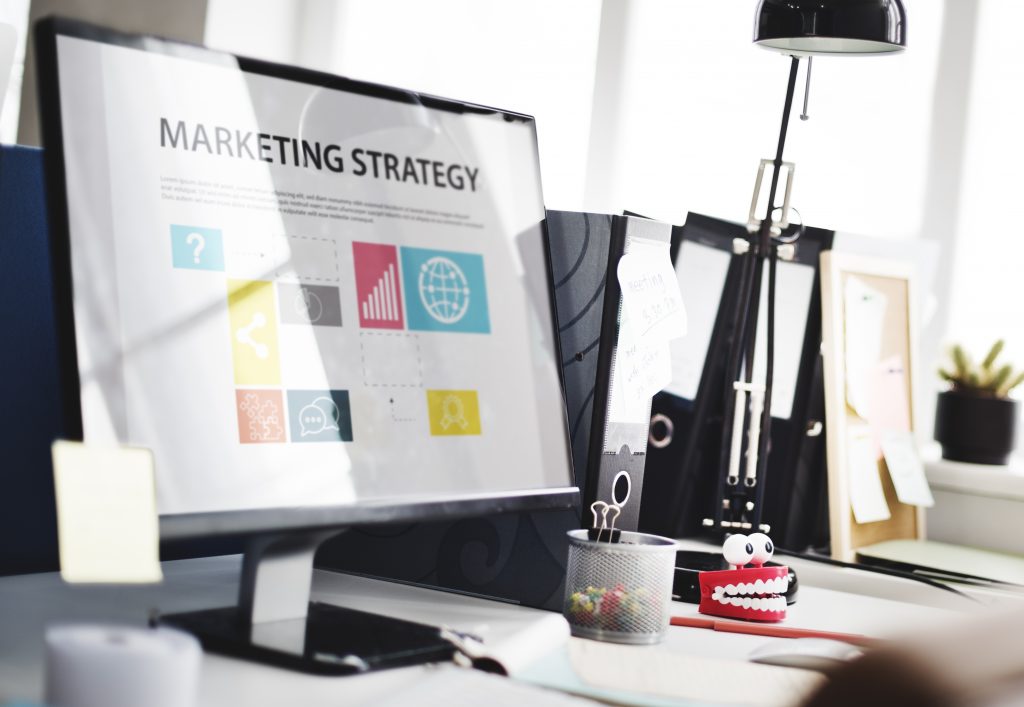 marketing software displaying a marketing strategy